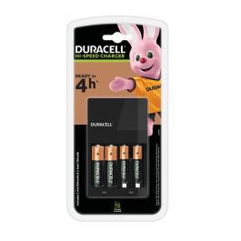 Duracell 4 Hour Battery Charger CEF14 with 2x AA/2x AAA Batteries