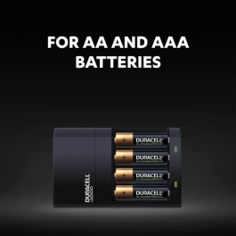 Duracell 4 Hour Battery Charger CEF14 with 2x AA/2x AAA Batteries