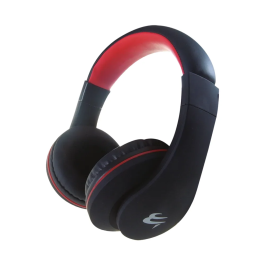 Connekt Gear HP530 PC On-Ear Headset with In-Line Microphone and Volume Control Black/Red