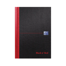Black n’ Red Casebound Hardback Single Cash Book A5