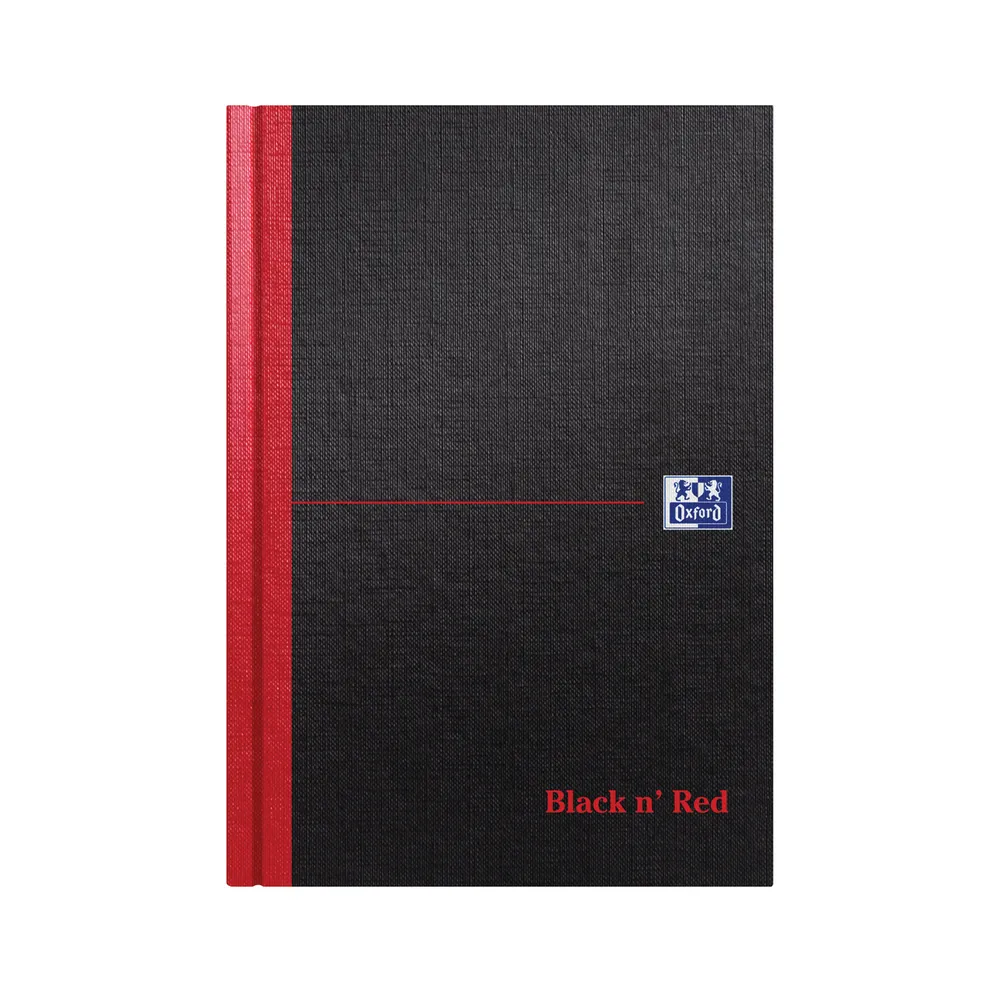Black n' Red Casebound Hardback Single Cash Book A5