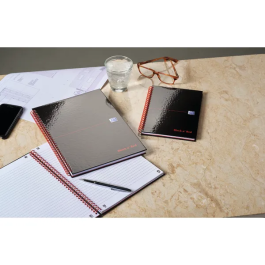 Black n’ Red Wirebound Ruled Hardback Notebooks
