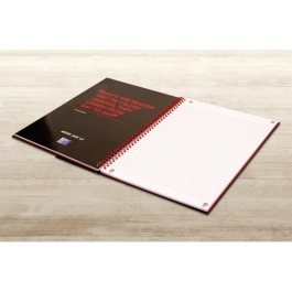 Black n’ Red Wirebound Ruled Hardback Notebooks
