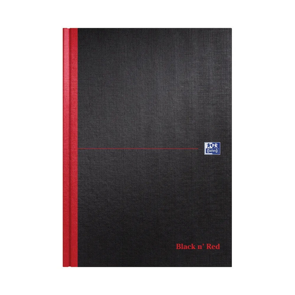 Black n' Red A-Z Casebound Hardback Notebooks Pk 5