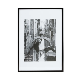 Hampton Backloading Certificate Frame A4 Black