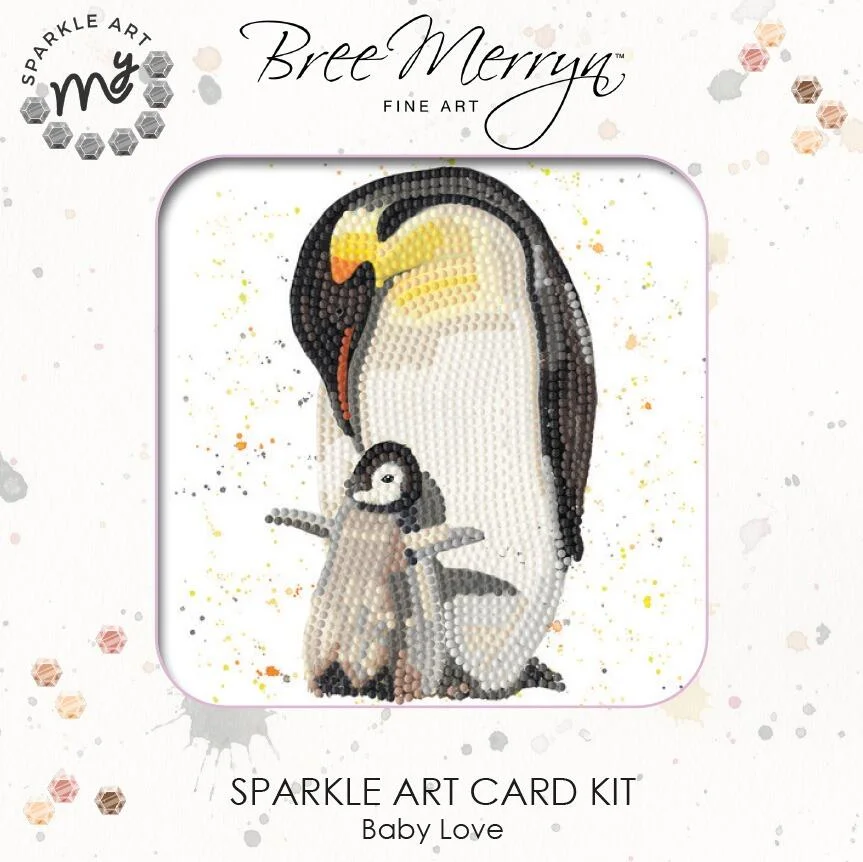 Bree Merryn Sparkle Diamond Art Card Kit Baby Love
