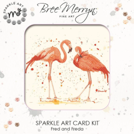 Bree Merryn Sparkle Diamond Art Card Kit Fred & Freda