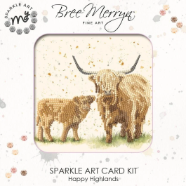 Bree Merryn Sparkle Diamond Art Card Kit Happy Highlands