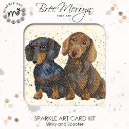 Bree Merryn Sparkle Diamond Art Card Kit Slinky & Scooter