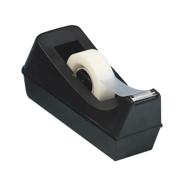 Q-Connect Black Plastic Tape Dispenser for 19mmx33m Tape