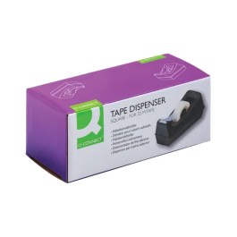 Q-Connect Black Plastic Tape Dispenser for 19mmx33m Tape