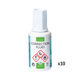 Q-Connect Correction Fluid 20ml Pack 10