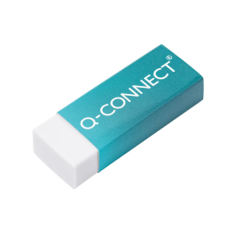 Q-Connect PVC Free Plastic Erasers White