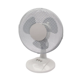 Q-Connect 9 Inch/229mm Desk Fan 2 Speed White