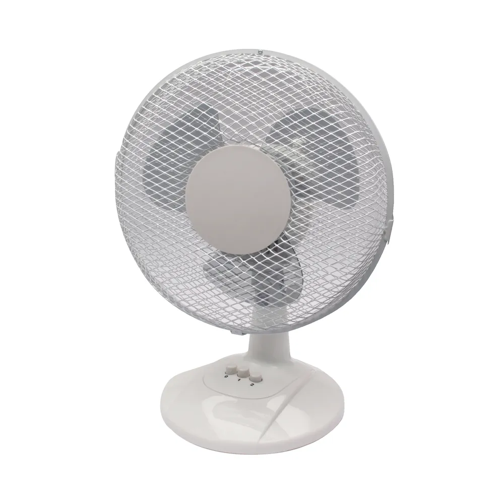Q-Connect 9 Inch/229mm Desk Fan 2 Speed White