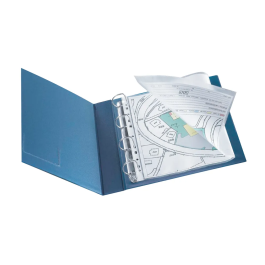 Q-Connect Punched Pockets Polypropylene A3 Folds to A4 Pk 10