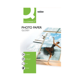 Q-Connect A4 Gloss Photo Paper 180gsm Pack 20