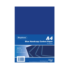 Stephens Blue A4 Hand Carbon Paper Pack 10