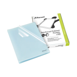 Rexel Cut Flush Folder Polypropylene A4 Clear Pk 100