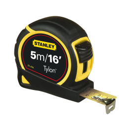 Stanley Retractable Tape Measure with Belt Clip 5 Metre