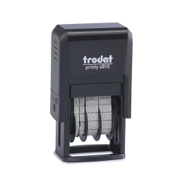 Trodat 4810 Self-Inking Date Stamp Black