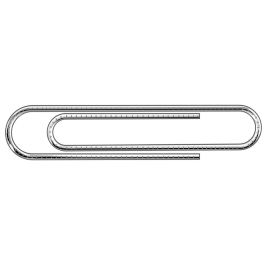 Value Paperclips Giant Serrated 73mm Pack 100