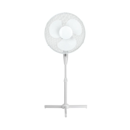 Q-Connect 16 Inch/406mm Pedestal Fan 3 Speed White
