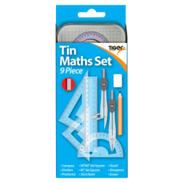 Tiger 9 Piece Maths Set