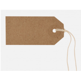 Tiger Buff Strung Tags 70 x 35mm Box 1000