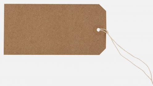 Tiger Buff Strung Tags 120 x 60mm Box 1000