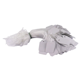 Tiger White Strung Ticket 24x16mm Box 1000