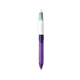 Bic 4 Colour Grip Fashion Retractable Ballpoint Pen