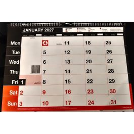 2027 A3 Monthly Memo Calendar