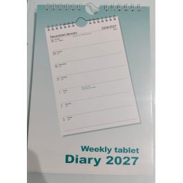 2027 A5 Weekly Tablet Calendar