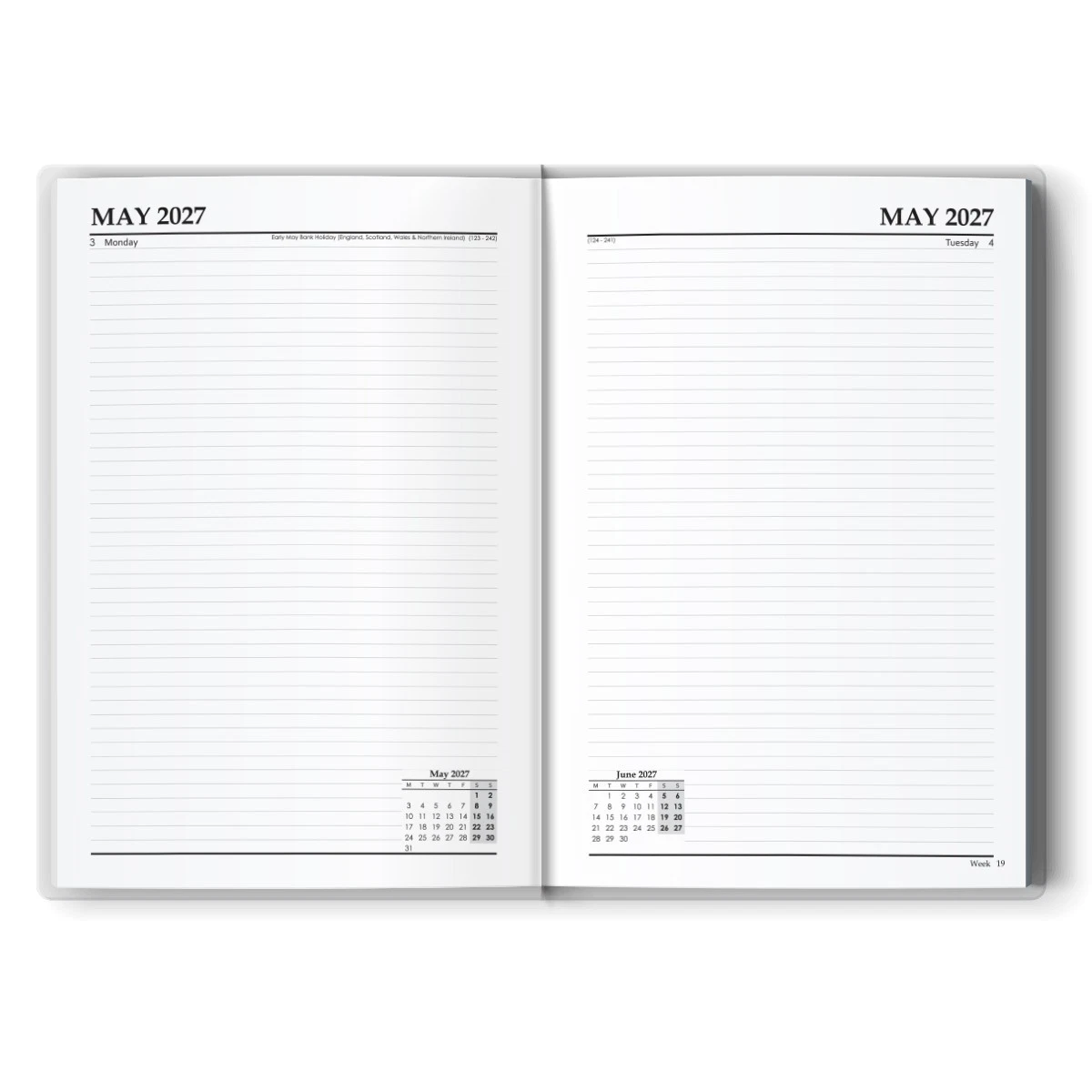 2027 Desk Diaries A5 & A4 Page Per Day - Image 4