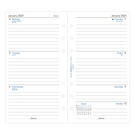 Filofax 2027 Personal Week On Two Pages Ruled Diary Refill