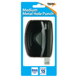 Tiger Medium Metal 2 Hole Punch Assorted