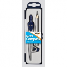 Tiger Metal Compass And Pencil