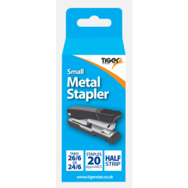 Tiger Small Half Strip Metal Stapler Assorted