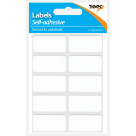 Tiger White Self-Adhesive Labels 19 x 38 mm