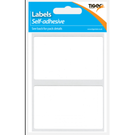 Tiger White Self-Adhesive Labels 50 x 80 mm