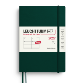 Leuchtturm 2027 A5 Softcover Weekly Planner Forest Green