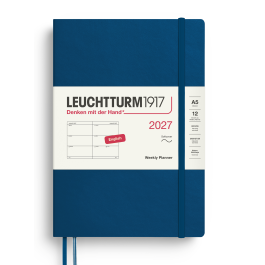 Leuchtturm 2027 A5 Softcover Weekly Planner Indigo