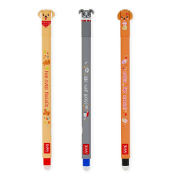Legami Set of 3 Erasable Gel Pens Fur-ever Friends