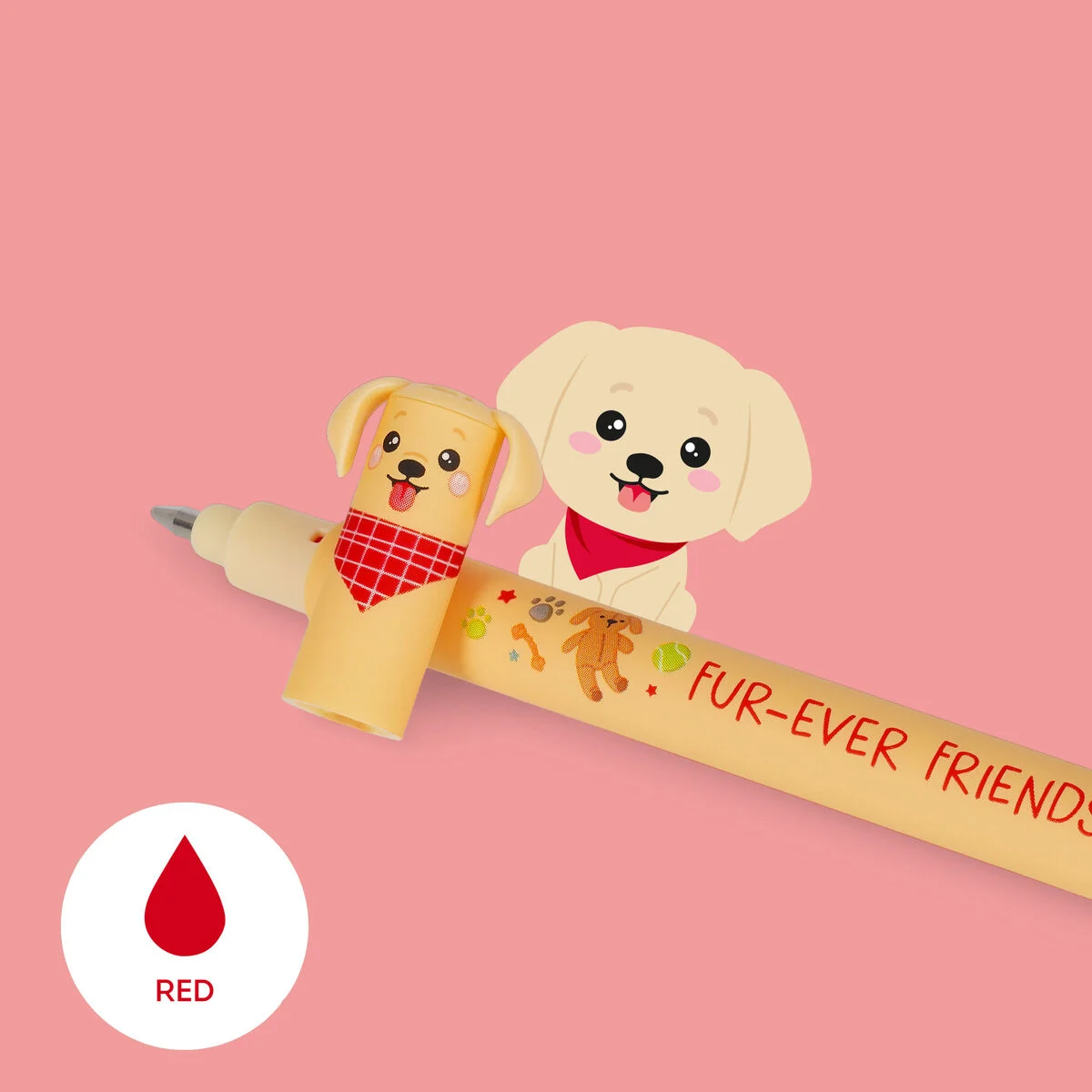 Legami Set of 3 Erasable Gel Pens Fur-ever Friends - Image 4