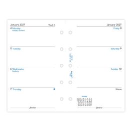 Filofax 2027 Mini Week On Two Pages Diary Refill