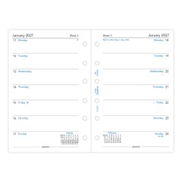 Filofax 2027 Pocket Week on One Page Diary Refill