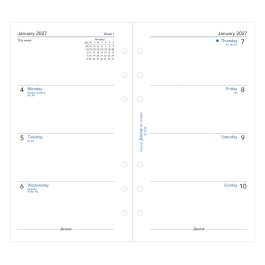 Filofax 2027 Personal Week On Two Pages Monday Start Diary Refill