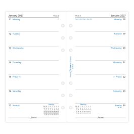 Filofax 2027 Personal Week on One Page Diary Refill