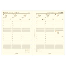 Filofax 2027 A5 Week On Two Pages Cotton Cream Diary Refill